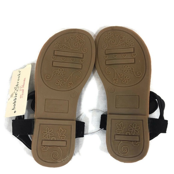 Brand new Girls Black Bobbie Brooks Sandals - Picture 6 of 8